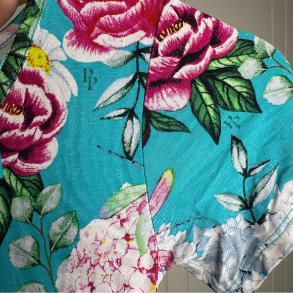 Posh Peanut Pink and Blue Casual Sundress - Picture 8 of 11
